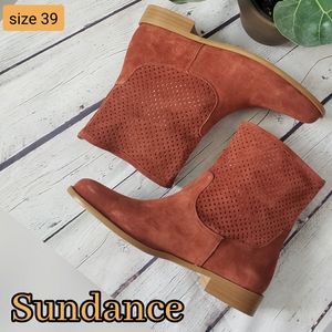 Sundance Red Brown/Brown Boots Italian size 39